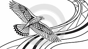 Abstract geometric gear icon, symbolizing engineering and progress, vector design Generative AI