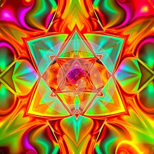 Abstract Geometric Gradient Background â Generative AI, No 004