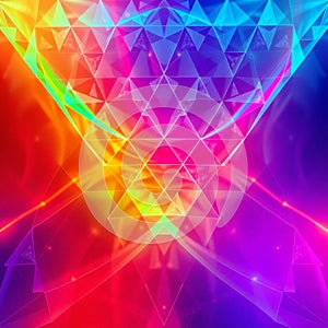 Abstract Geometric Gradient Background â Generative AI, No 005