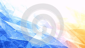 Abstract Geometric Gradient Background with Network Lines