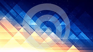 Abstract Geometric Gradient Background with Starry Sky Effect