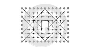 Abstract Geometric Grid: Network Lines Dots Digital Pattern Design, vector design Generative AI