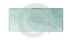 Abstract Geometric Grid Pattern Clean Blue Green Vector, vector design Generative AI