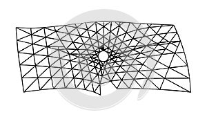 Abstract Geometric Grid Pattern, Complex Digital Background, vector design Generative AI