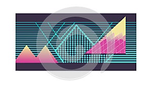 Abstract Geometric Grid Pattern - Futuristic Digital Design, vector design Generative AI