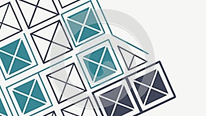 Abstract geometric grid pattern with squares, structural design vector design Generative AI