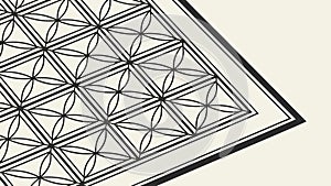 Abstract Geometric Grid Seamless Pattern Background, vector design Generative AI