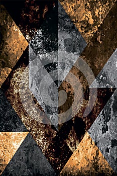 An abstract geometric grunge pattern