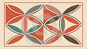 Abstract Geometric Hexagon Grid Pattern Vector, vector design Generative AI