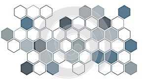 Abstract geometric hexagon pattern background