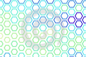 Abstract geometric hexagon pattern, colorful & artistic for graphic design, catalog, textile or texture printing & background.