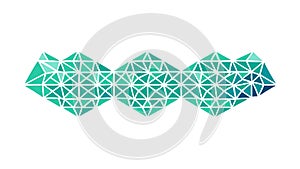 Abstract Geometric Hexagon Pattern for Digital Backgrounds, vector design Generative AI