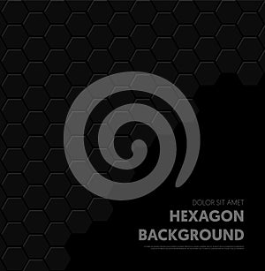 Abstract geometric hexagon shape pattern background