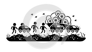 Abstract Geometric Hexagonal Block Pattern Vector, vector design Generative AI