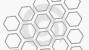 Abstract geometric hexagonal honeycomb pattern vector design Generative AI