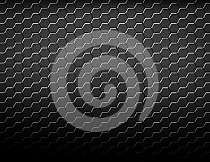 Abstract geometric hexagonal pattern background. dark black texture honeycomb design
