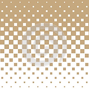 Abstract geometric hipster fashion halftone gold square pattern