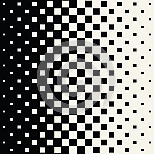 Abstract geometric hipster fashion halftone square pattern