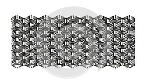 Abstract Geometric Honeycomb Pattern, Intricate Modern Design, vector design Generative AI