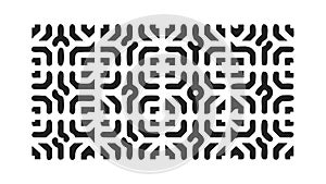 Abstract Geometric Interlocking Grid Pattern, vector design Generative AI