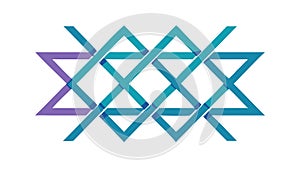 Abstract Geometric Interlocking Pattern Design, vector design Generative AI