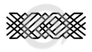 Abstract Geometric Interlocking Pattern, Modern Design Element, vector design Generative AI