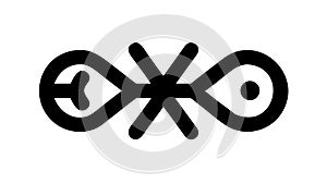 Abstract Geometric Interlocking Pattern - Modern Design, vector design Generative AI