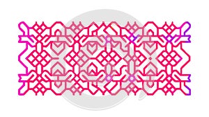 Abstract Geometric Interlocking Pattern, Modern Design Vector, vector design Generative AI