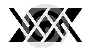 Abstract Geometric Interlocking Pattern, Modern Vector Background, vector design Generative AI