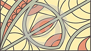 Abstract Geometric Interlocking Pattern Seamless Vector Design Generative AI