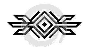 Abstract Geometric Interlocking Square Pattern, vector design Generative AI