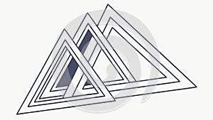 Abstract Geometric Interlocking Triangles Pattern, Modern Design, vector design Generative AI