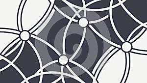 Abstract Geometric Intersecting Circles, vector design Generative AI