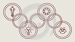 Abstract Geometric Intersecting Forms, Dynamic Modern Pattern, vector design Generative AI