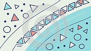 Abstract Geometric Intersecting Forms, Dynamic Modern Pattern, vector design Generative AI