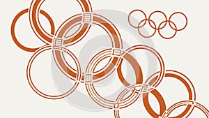 Abstract Geometric Intersecting Forms, Modern Dynamic Pattern, vector design Generative AI