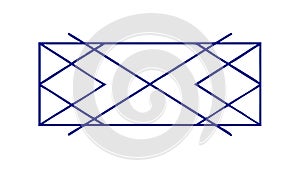 Abstract Geometric Intersecting Lines Background Pattern, vector design Generative AI