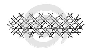 Abstract Geometric Intersecting Lines Pattern, Modern Design, vector design Generative AI