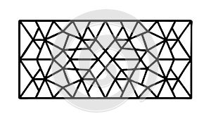 Abstract Geometric Intersecting Lines Pattern, vector design Generative AI