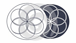 Abstract Geometric Intersecting Lines, vector design Generative AI