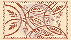 Abstract Geometric Knot Corner Design, Intricate Vector Pattern. vector design Generative AI