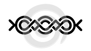 Abstract Geometric Knot Pattern Design Element, vector design Generative AI