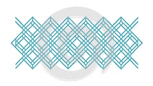 Abstract Geometric Lattice Intersecting Pattern, vector design Generative AI