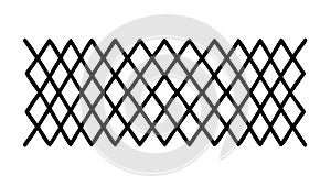 Abstract Geometric Lattice Outline Pattern, vector design Generative AI