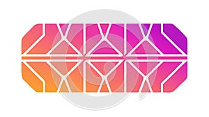 Abstract Geometric Lattice Pattern Background, vector design Generative AI