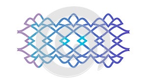 Abstract Geometric Lattice Pattern Interlocking Design Vector, vector design Generative AI