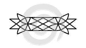 Abstract Geometric Lattice Pattern, Modern Design Element, vector design Generative AI