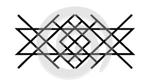 Abstract Geometric Lattice Pattern for Modern Design Structure, vector design Generative AI