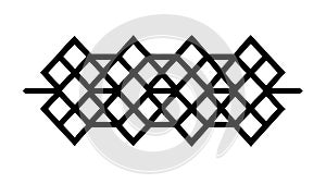 Abstract Geometric Lattice Pattern Seamless Background, vector design Generative AI