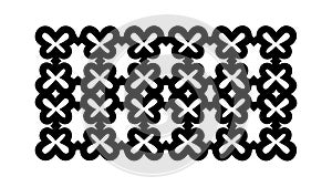 Abstract geometric lattice pattern, versatile for backgrounds and modern decorative elements, vector design Generative AI